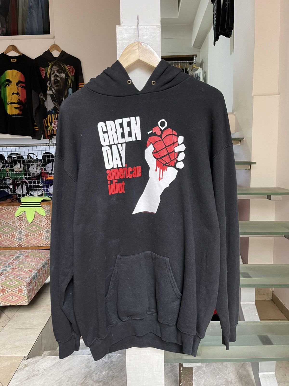 Vintage Green Day American Idiot Hoodie 2004 T-Shirts, Sweatshirt | AU16VibeMintTees.com