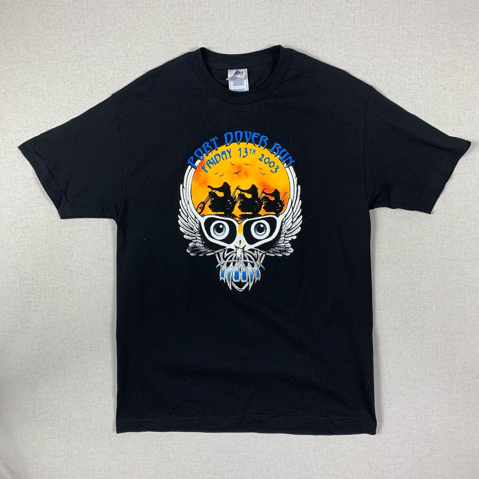 Vintage Black Port Dover Run Friday 13th 2003 L Y2k T-Shirts, Hoodie, Sweatshirt | FlexRushtees.com