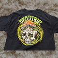 Vintage Retrofit Mushroom Headtrip T Shirt Men Large Black Crew Neck Short Sleeve Mens