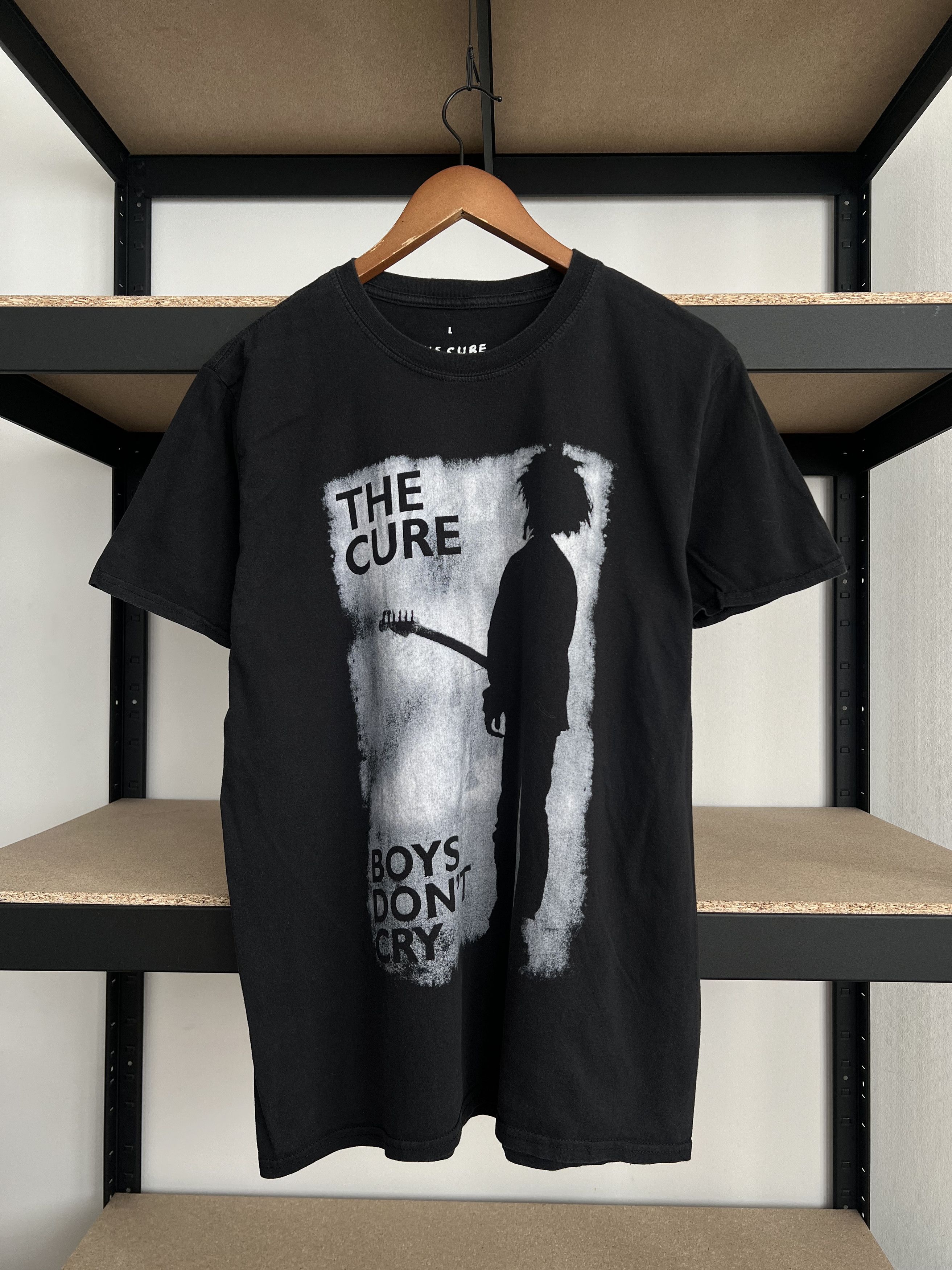 Vintage 2017 The Cure Boys Dont Cry Band Black Tee Hoodie, Sweatshirt | FlexRushtees.com