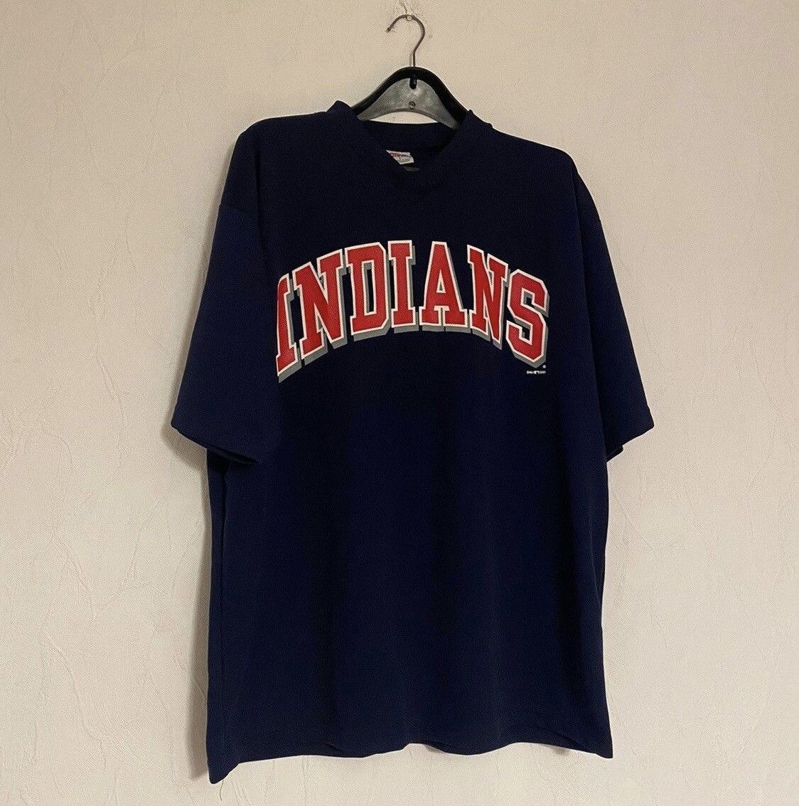 Mlb Vintage 90s Cleveland Indians Baseball Tee Shirt Xl Rare Hoodie, Sweatshirt | FlexRushtees.com