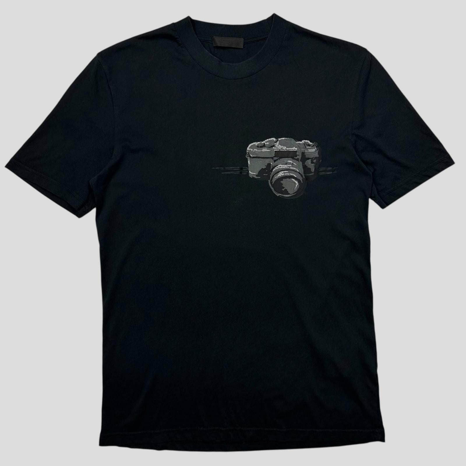 Prada 2013 Camera Applique Logo T Shirt S