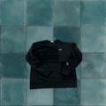Vans Sweatshirt Men Small Black Corduroy Fleece Lined Long Sleeve Crew Neck Fall Winter Outdoor