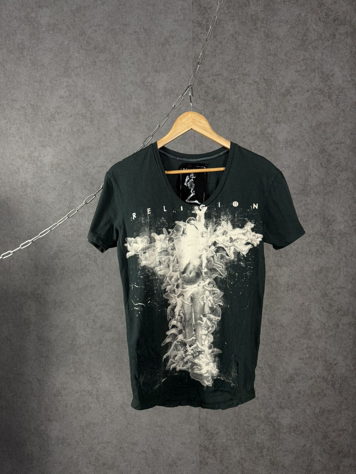 Religion Art Designer V Neck Tee Hoodie, Sweatshirt | FlexRushtees.com