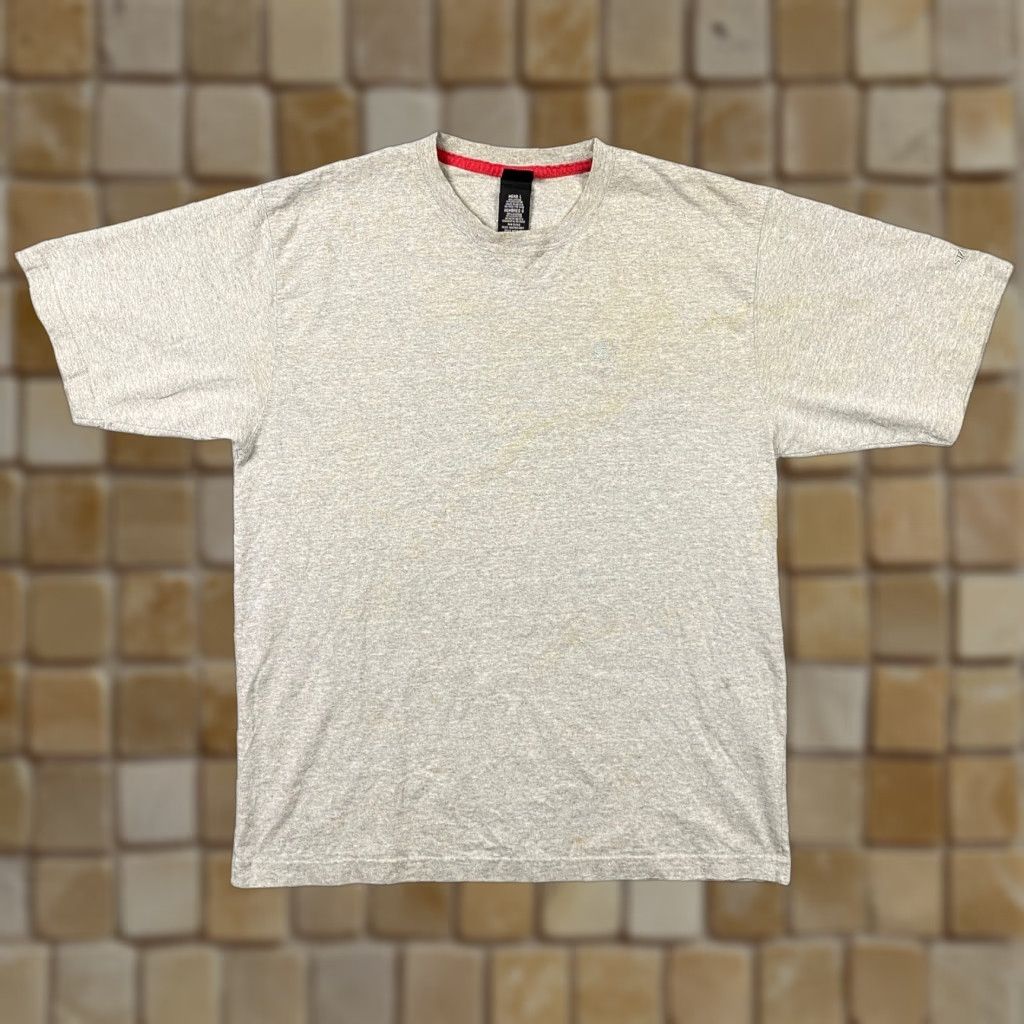 Vintage Starter T Shirt Mens Large Heather Gray Crew Neck Short Sleeve 90s Embroidered Logo