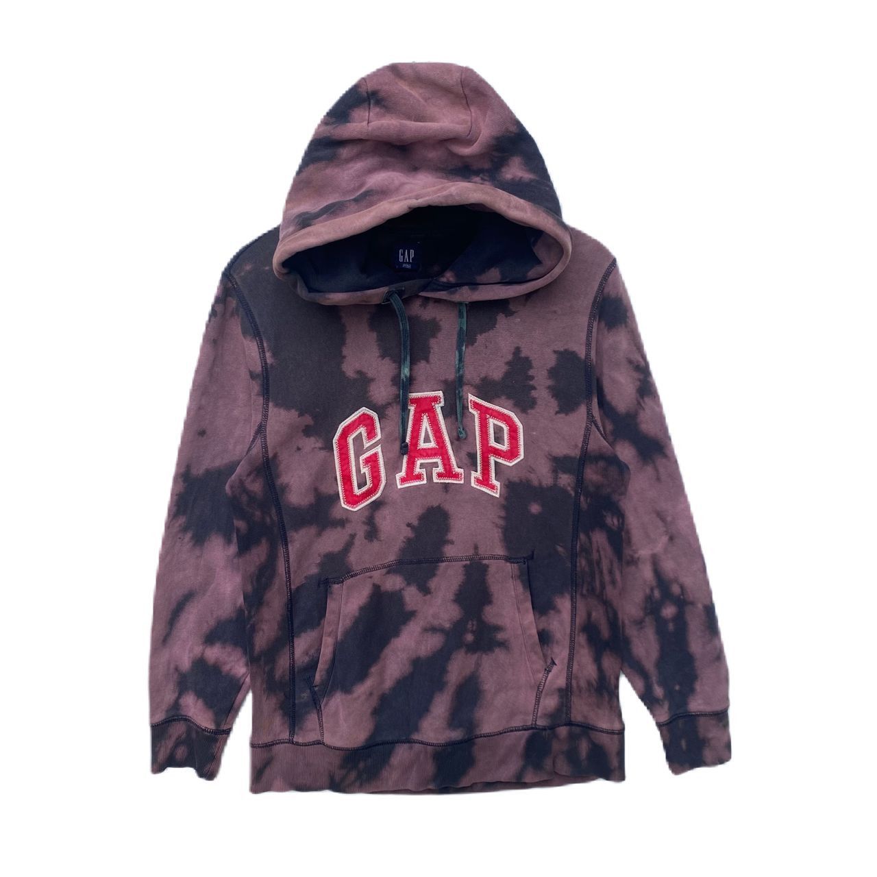 Vintage Gap Hoodie Medium Pullover Bleach Wash