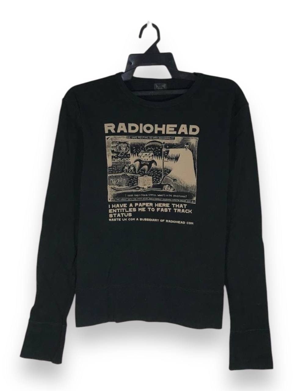 Band Tees Vintage Radiohead Thom Yorke Kid A Stanley Donwood Art Hoodie, Sweatshirt | FlexRushtees.com