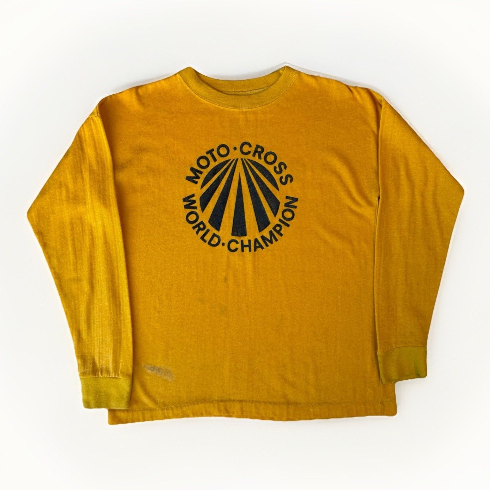 Vintage Suzuki Motocross Jersey Large Yellow 60s Champion