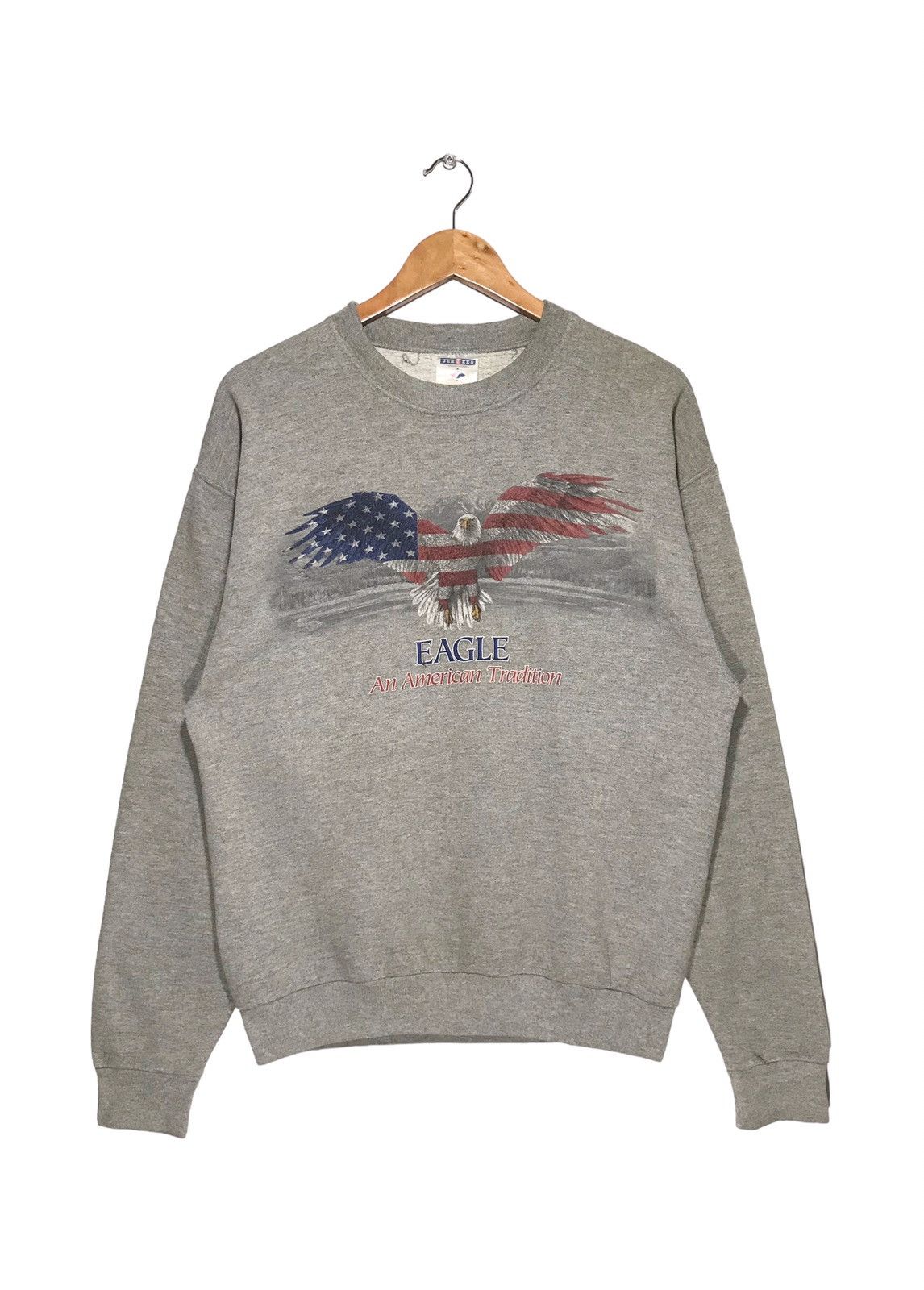 Jerzees X Vintage Vintage American Eagle By Jerzees Sweatshirt Grey Colo