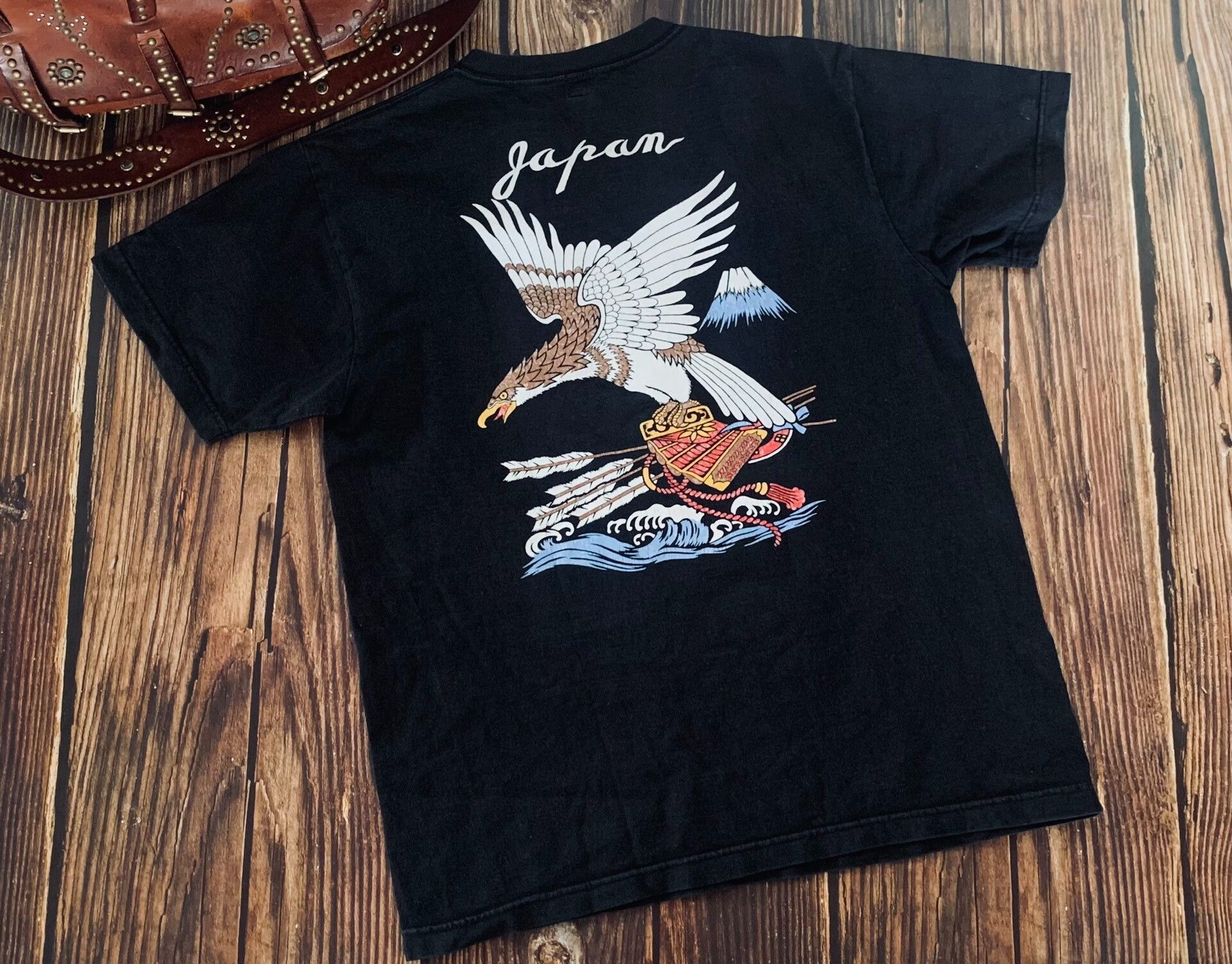 Pherrow S Japanese Eagle Print Short Sleeve T Shirt