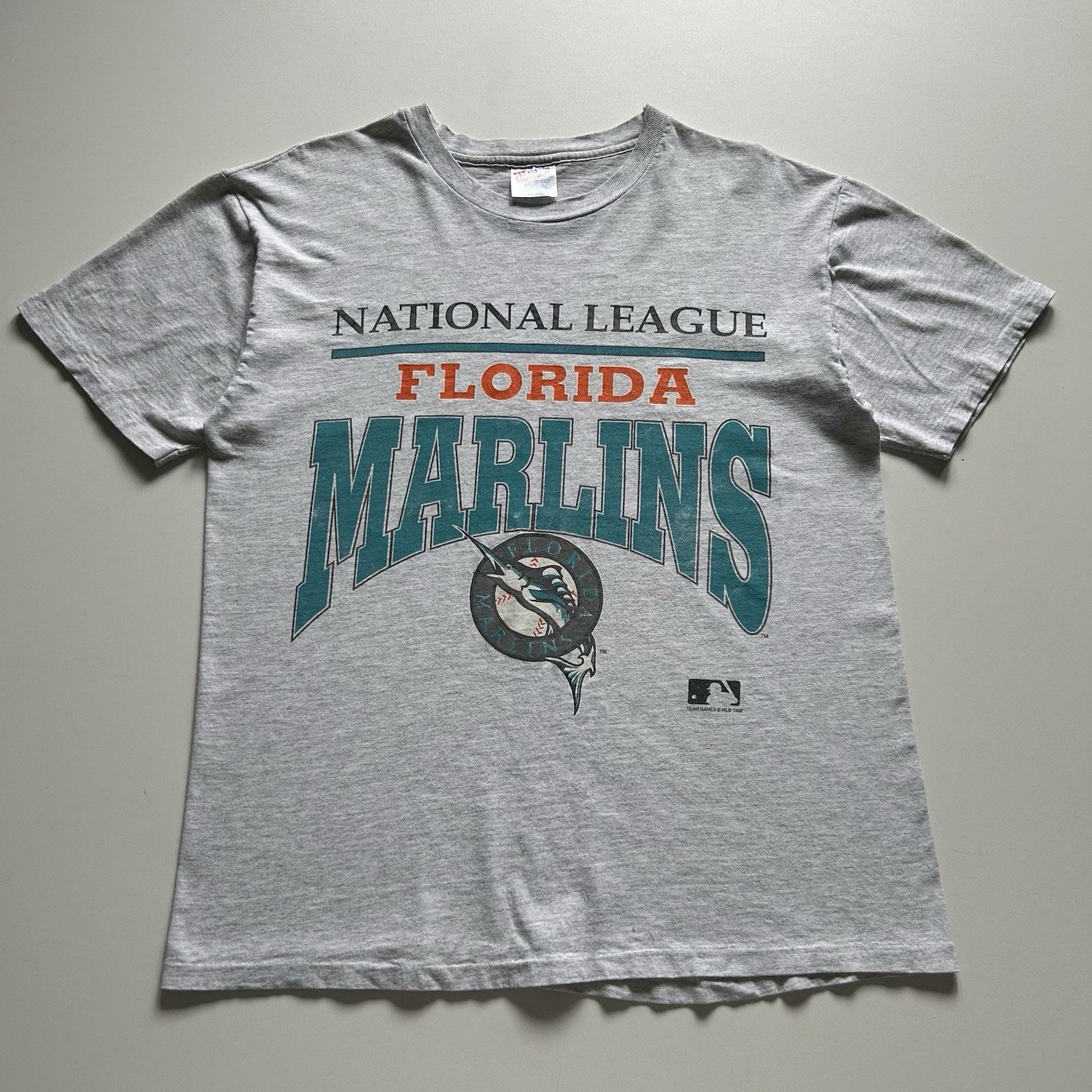 Hanes Vintage 90s Florida Marlins T Shirt Medium Mlb Made In Usa Hoodie, Sweatshirt | FlexRushtees.com