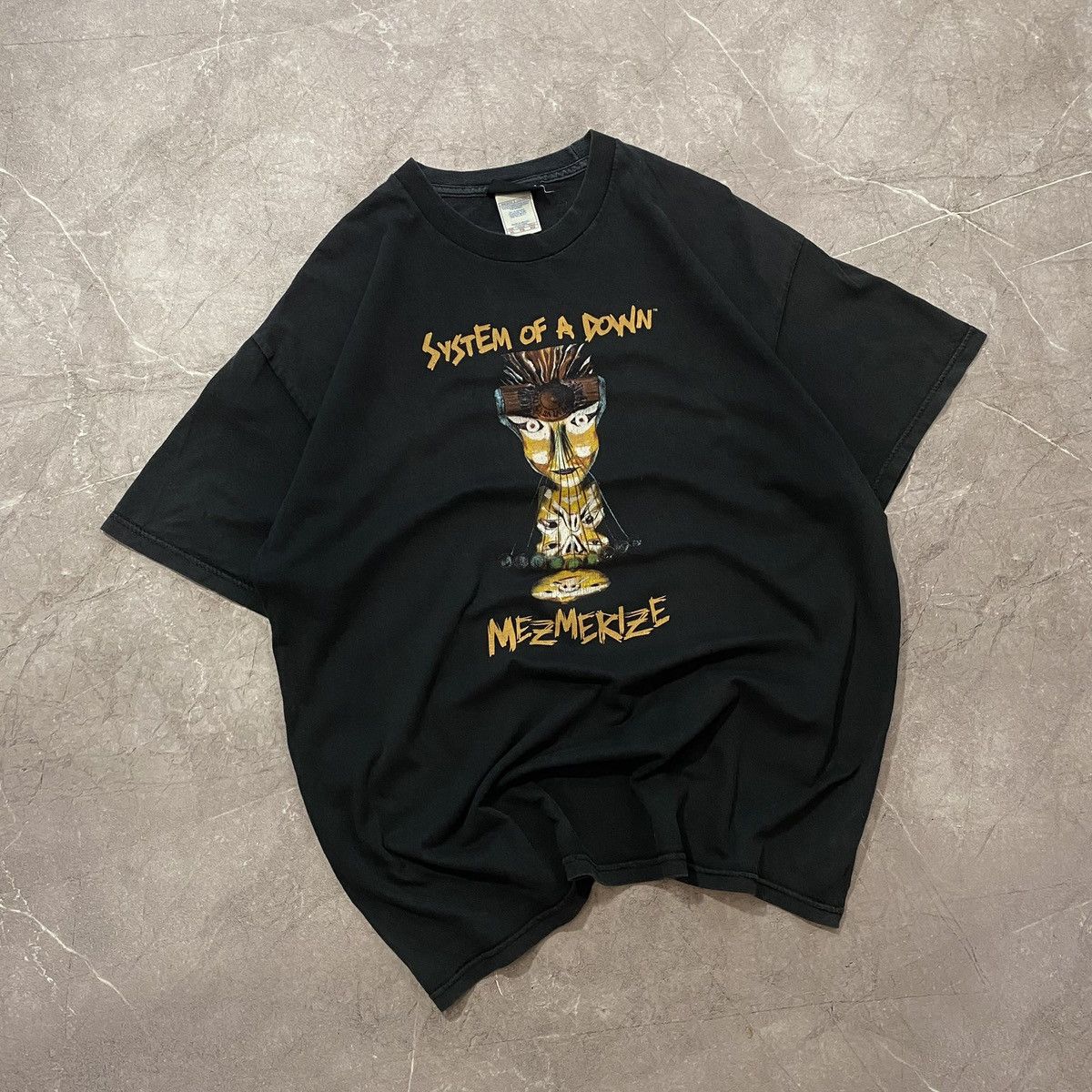 Band Tees Vintage System Of A Down Mezmerize Big Logo Tee 90s Hoodie, Sweatshirt | FlexRushtees.com