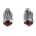 Other Georg Jensen 2007 Ear Clip Earring Silver Garnet Earring Metal Earrings Duty Free For Us