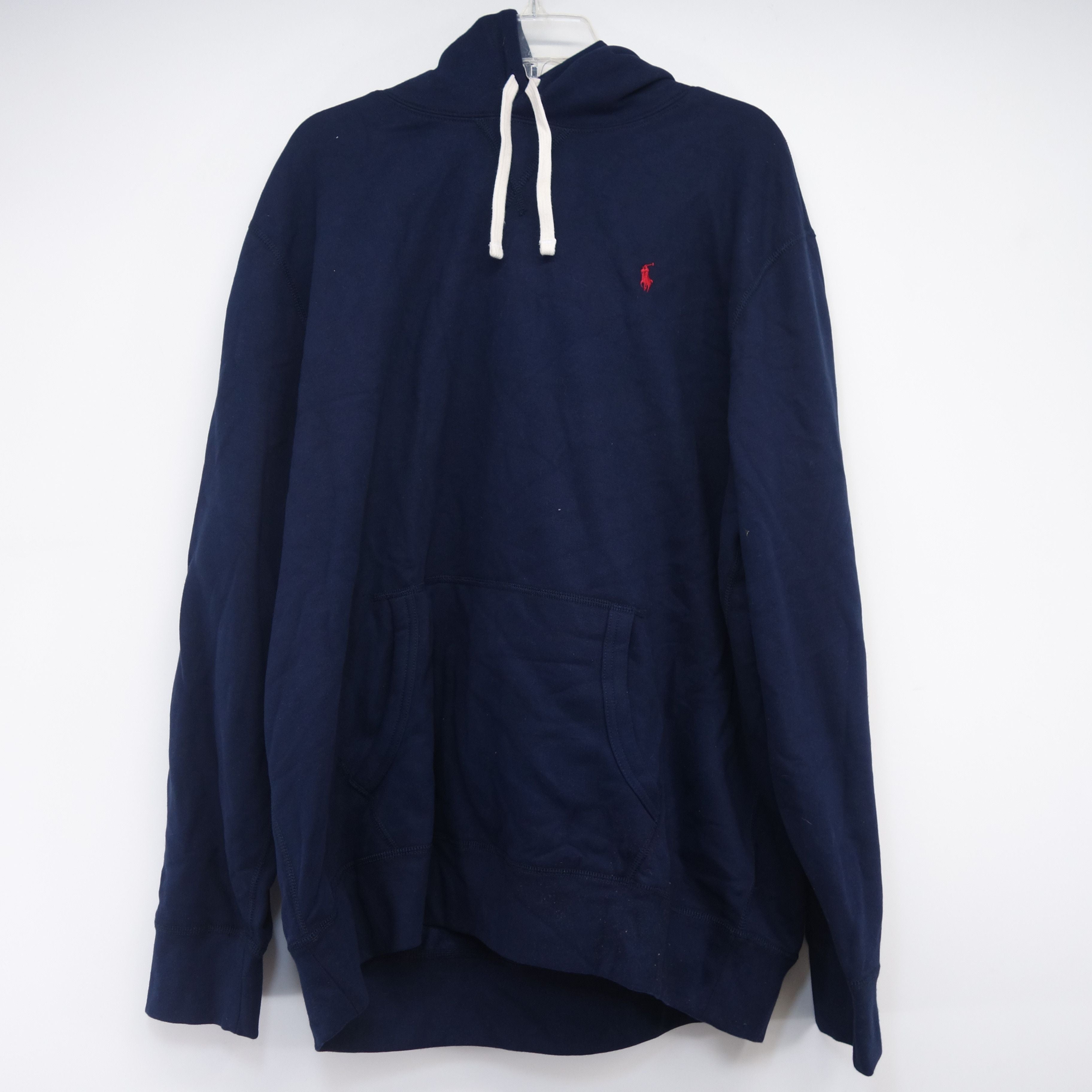Ralph Lauren Navy Logo Skateboarding Fall Skate Hoodie Size 2xl