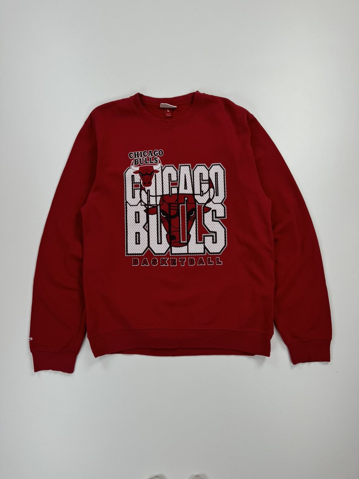 Nba Chicago Bulls Sweatshirt Mitchell Ness Long Sleeve Pullover