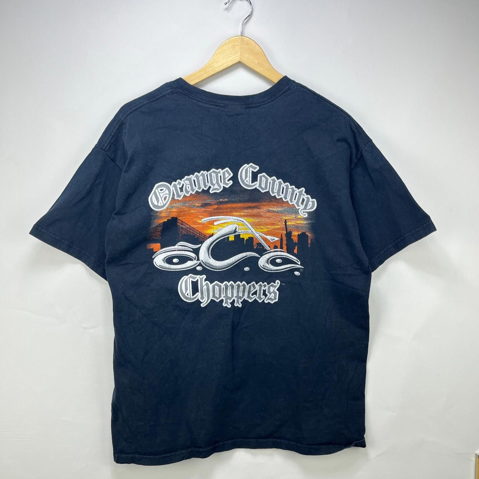 Vintage Faded Orange County Choppers Biker T Shirt Large Hoodie, Sweatshirt | FlexRushtees.com