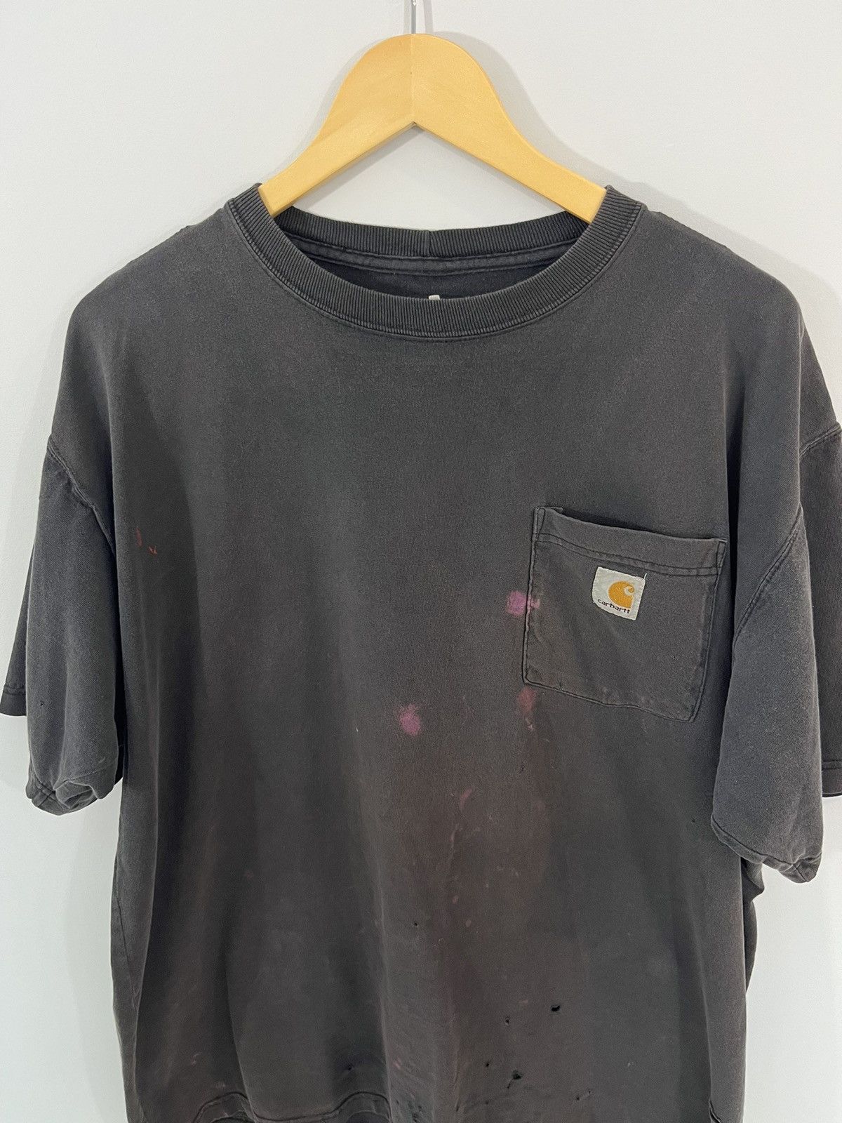 Carhartt Sun Faded Thrashed Blank Pocket Tee Hoodie, Sweatshirt | FlexRushtees.com