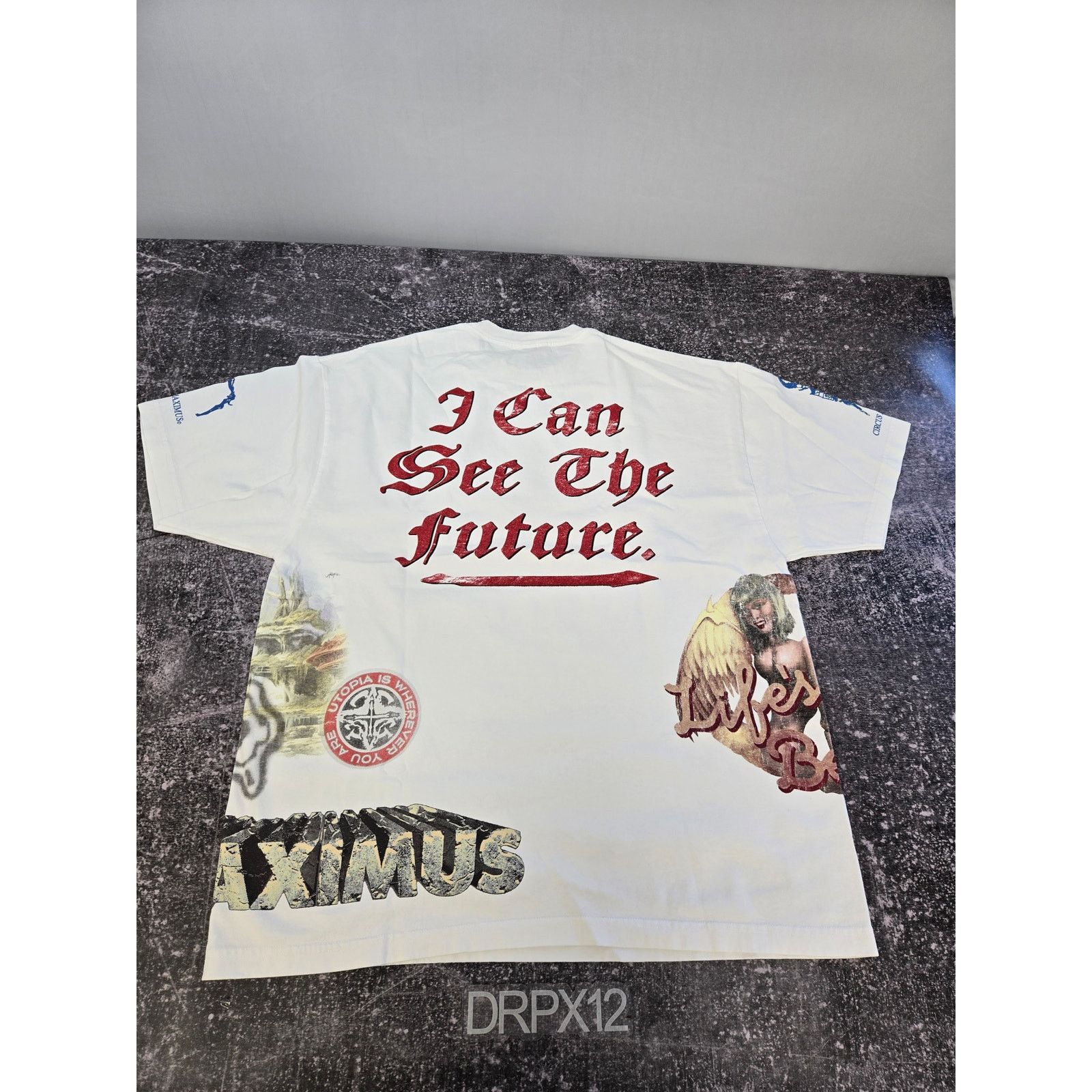 Scott Travis Scott I Can See The Future White Tee Size Xl New Hoodie, Sweatshirt | FlexRushtees.com