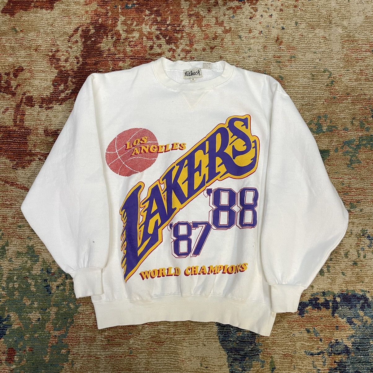 Vintage 1980s La Lakers Champions Crewneck T-Shirts, Hoodie, Sweatshirt | FlexRushtees.com