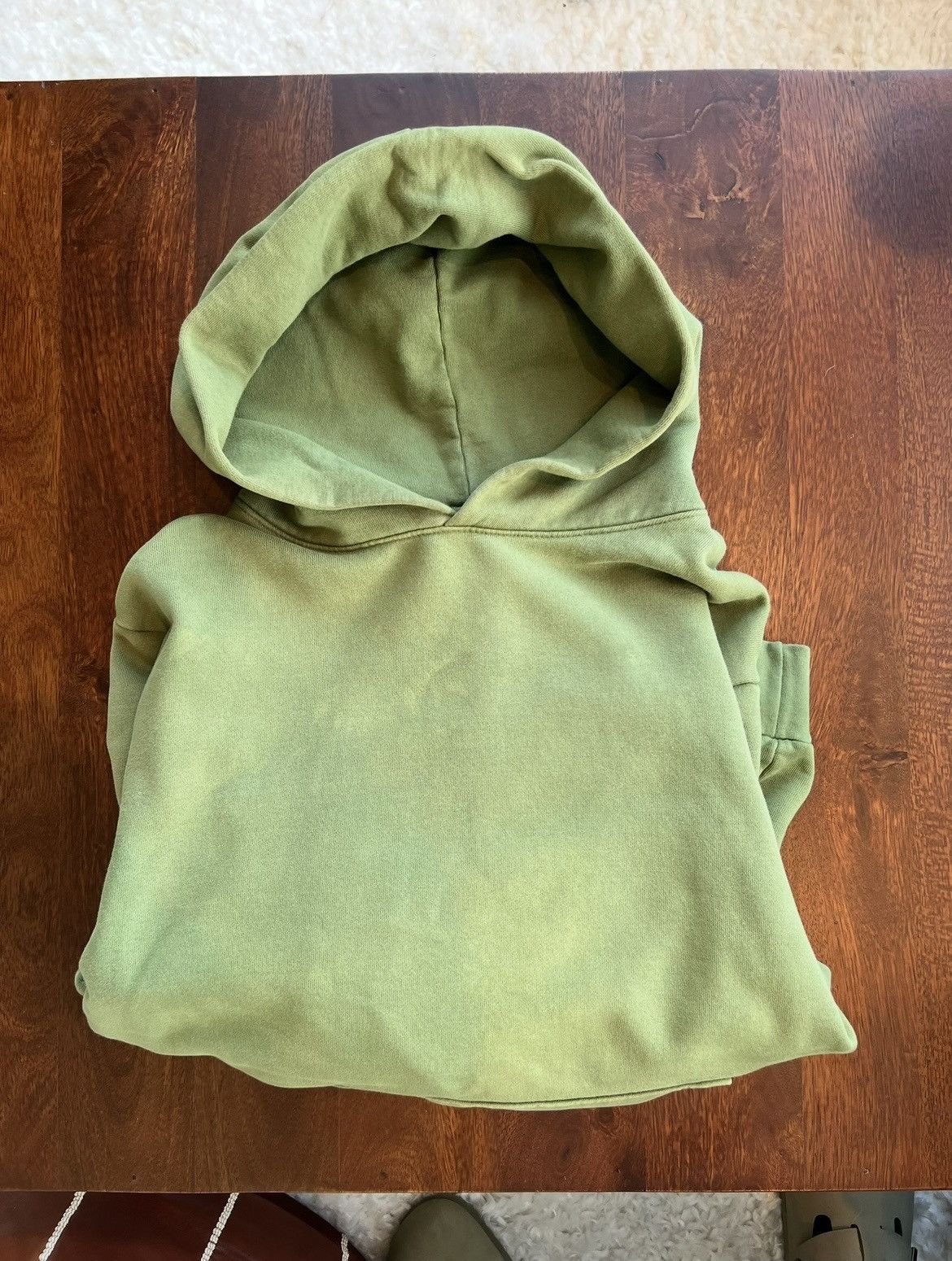 Russell Athletic Olive Boxy Hoodie Garden And Seeds