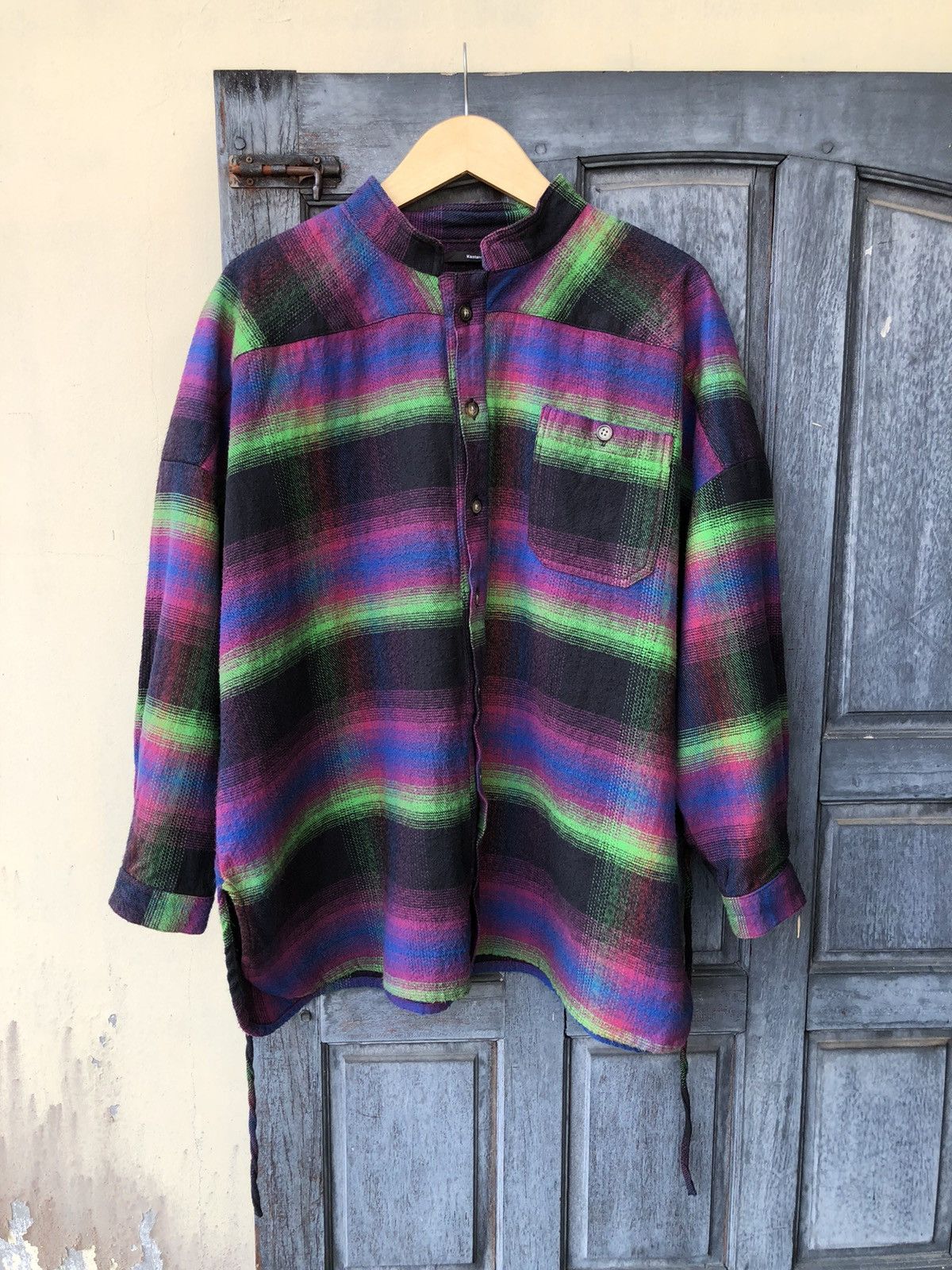 Japanese Brand Kastane Trippy Psychedelic Loose Oversize Flannel