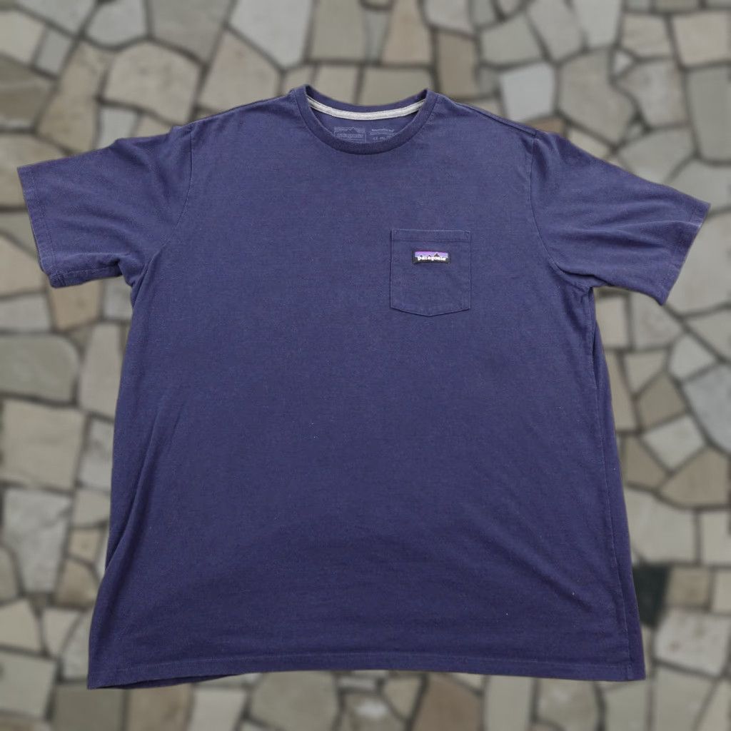 Patagonia Shirt Mens Xl Blue Responsibili Tee Pocket Logo Regular Fit Hiking Hoodie, Sweatshirt | FlexRushtees.com