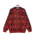Vintage Leshuron Full Print Sweatshirt Quater Zip Pullover Jumper