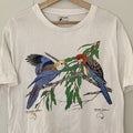 Vintage 90s Eastern Rosella Tee Wildlife Artist Graphic Hoodie, Sweatshirt | FlexRushtees.com