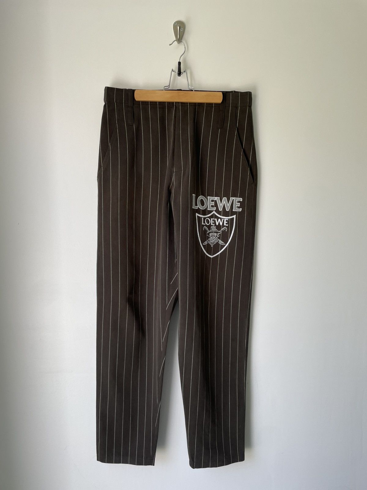 Loewe Raiders Embroidered Pinstripe Virgil Pant
