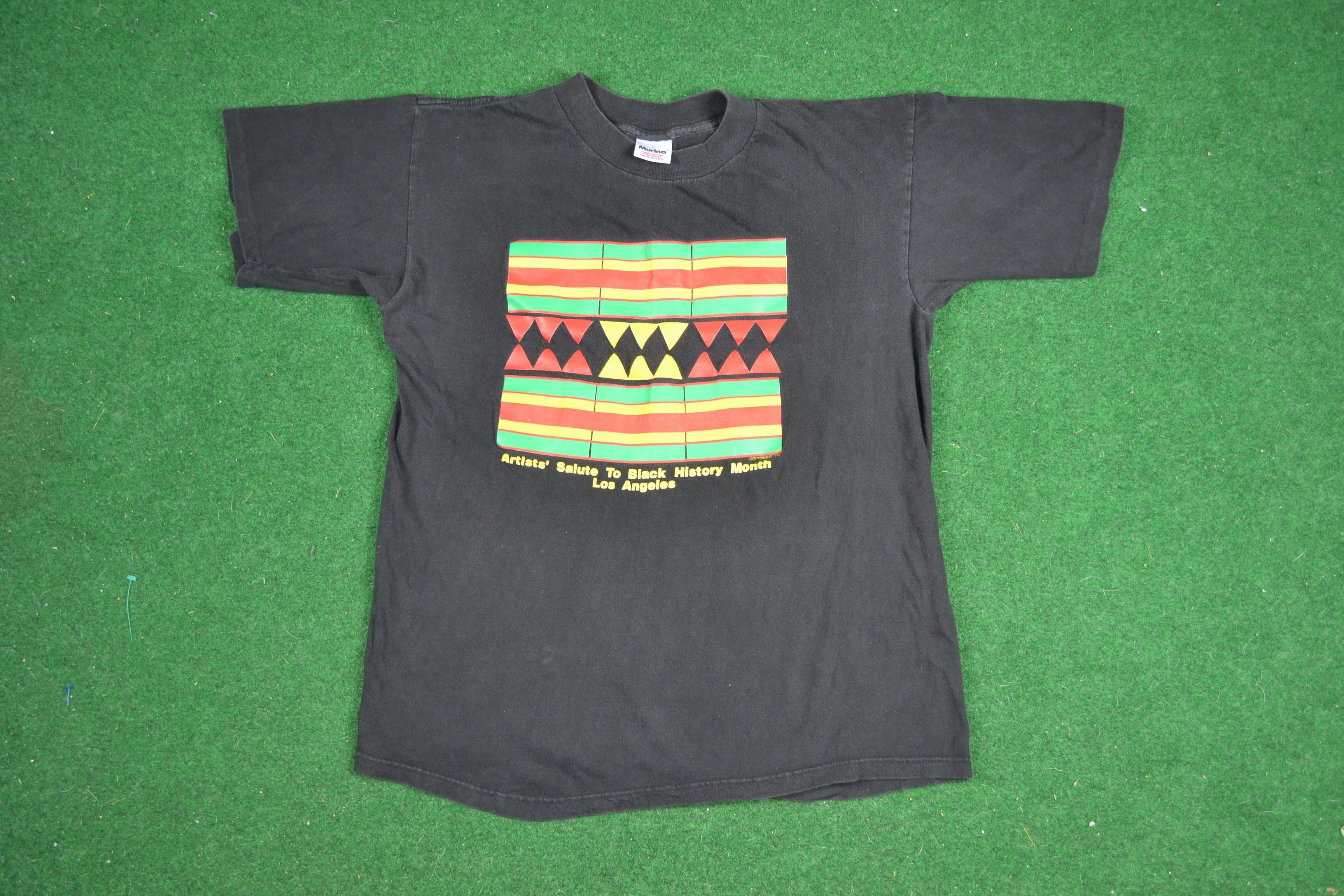 Vintage 1992 Los Angeles Black History Month Artist Tee Shirt 90s Hoodie, Sweatshirt | FlexRushtees.com