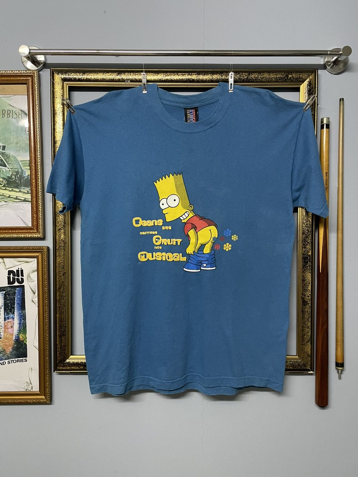 Vintage 2001 Rare Bart Simpson Cheeky Pose Graphic Tshirt Hoodie, Sweatshirt | FlexRushtees.com