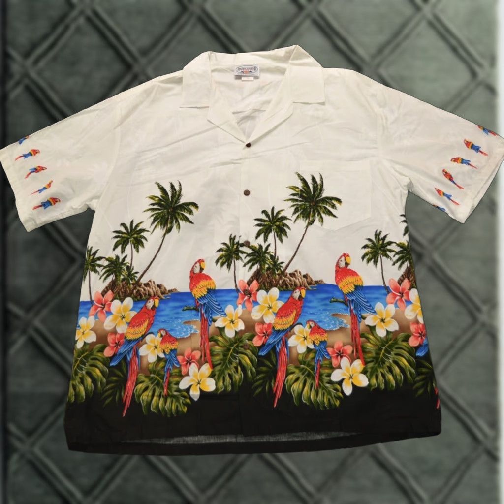 Vintage Pacific Legend Shirt Mens 2xl Vintage Hawaiian Tropical Usa Beach Shirt