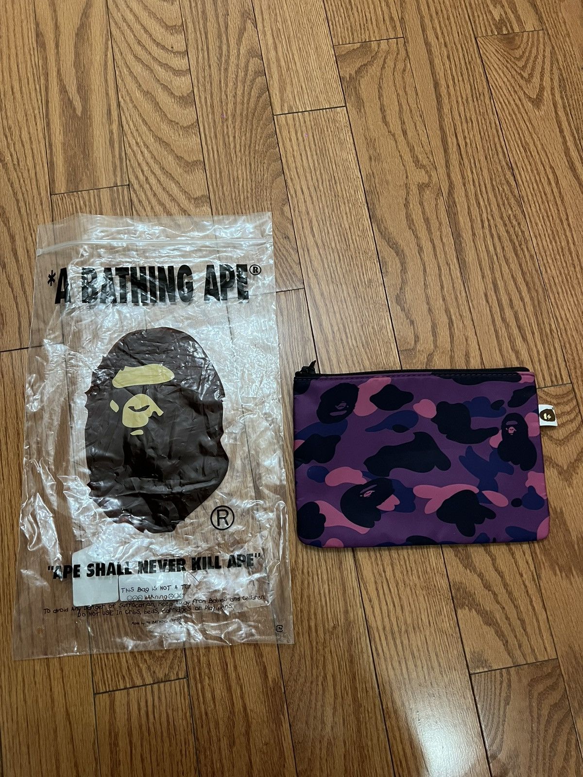 Bape Purple Camo Pouch T-Shirts, Hoodie, Sweatshirt | FlexRushtees.com