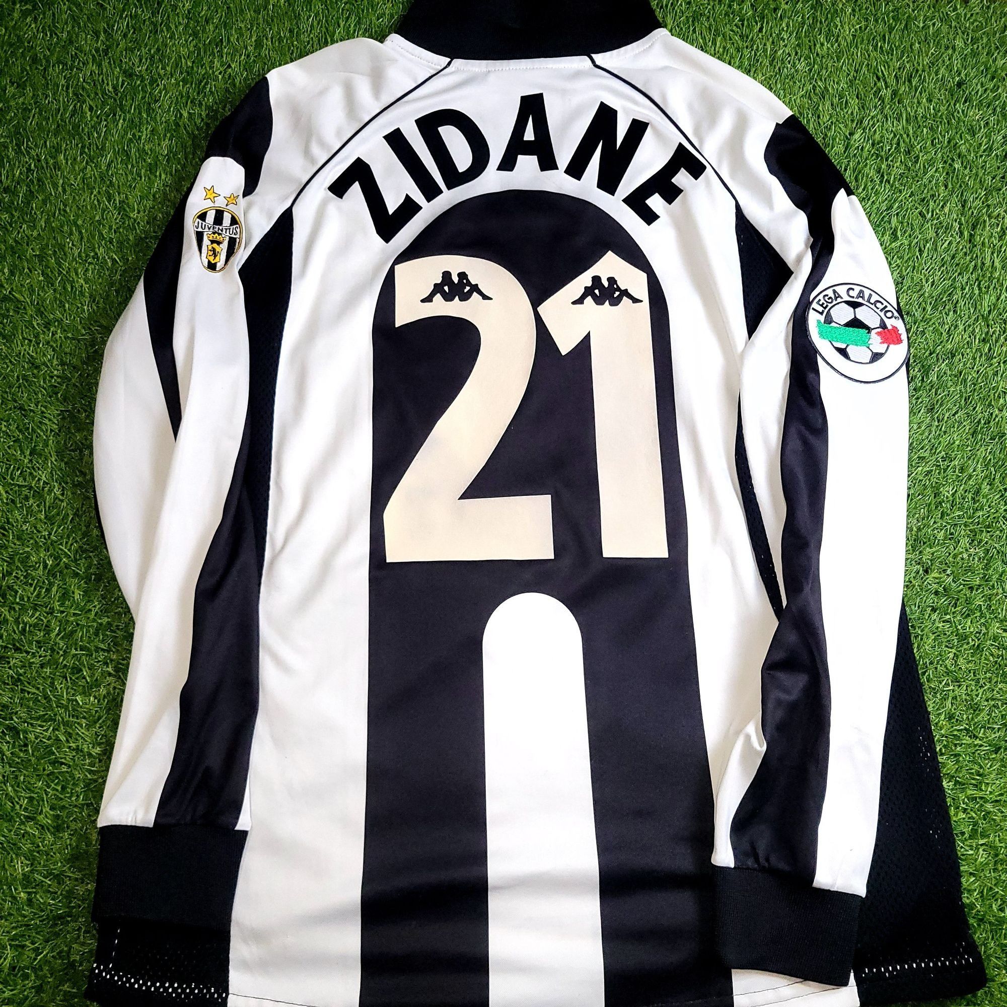 Kappa Zidane Juventus 1997 1998 Long Sleeve Kappa Soccer Jersey L