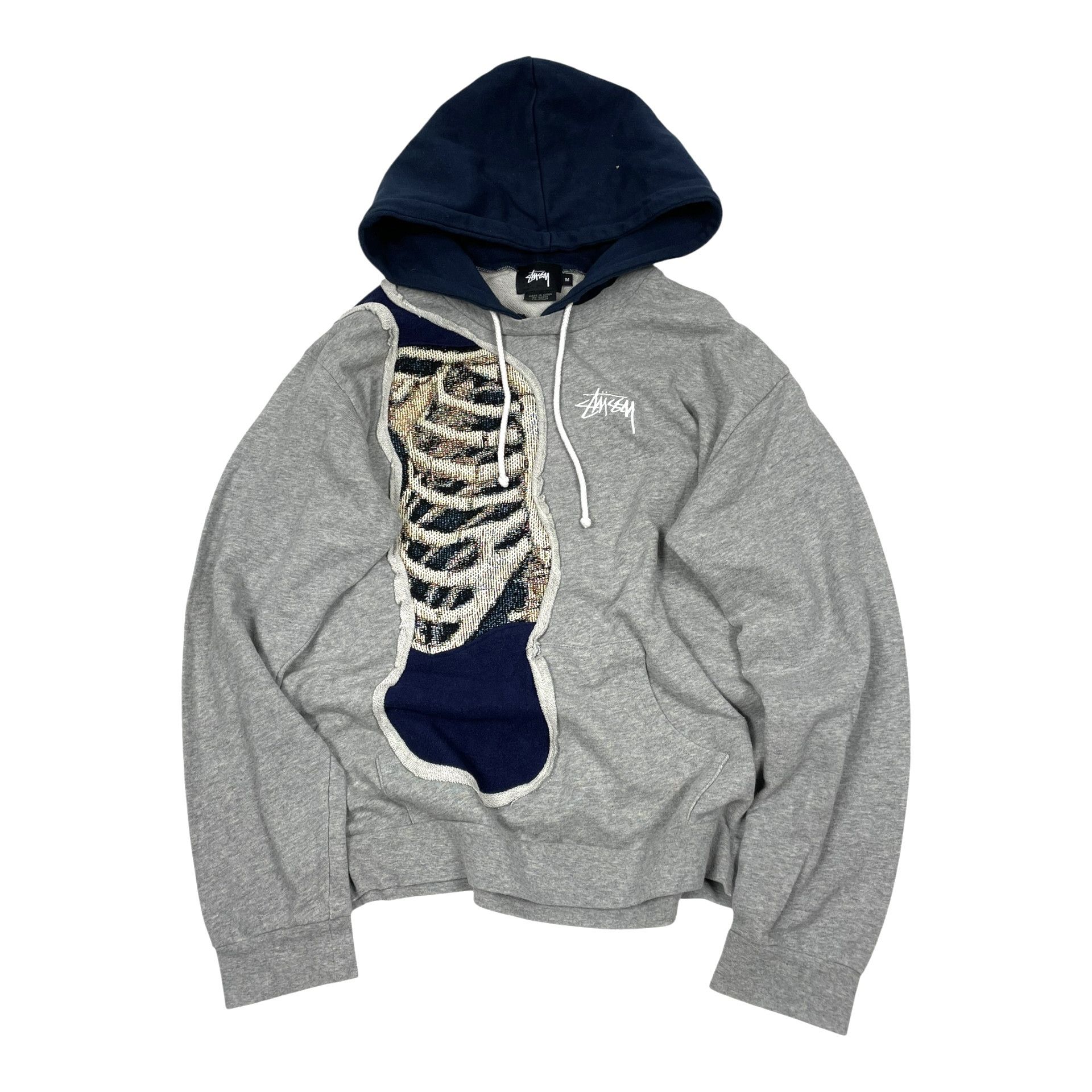 Vintage Stussy Skeleton Custom Reworked Hoodie