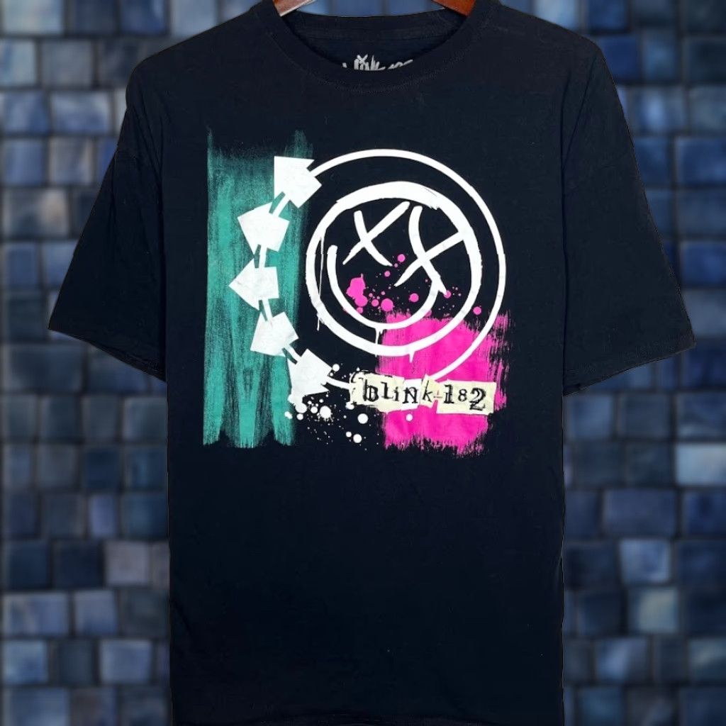 Vintage Blink 182 Band T Shirt Men S Xl Black Cotton Graphic Print Rock Music Tour Tee Mens Hoodie, Sweatshirt