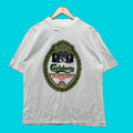 Vintage Hurricane Carlsberg Elephant Beer T Shirt Mens Size M White 80s 90s Beer Hoodie, Sweatshirt | FlexRushtees.com