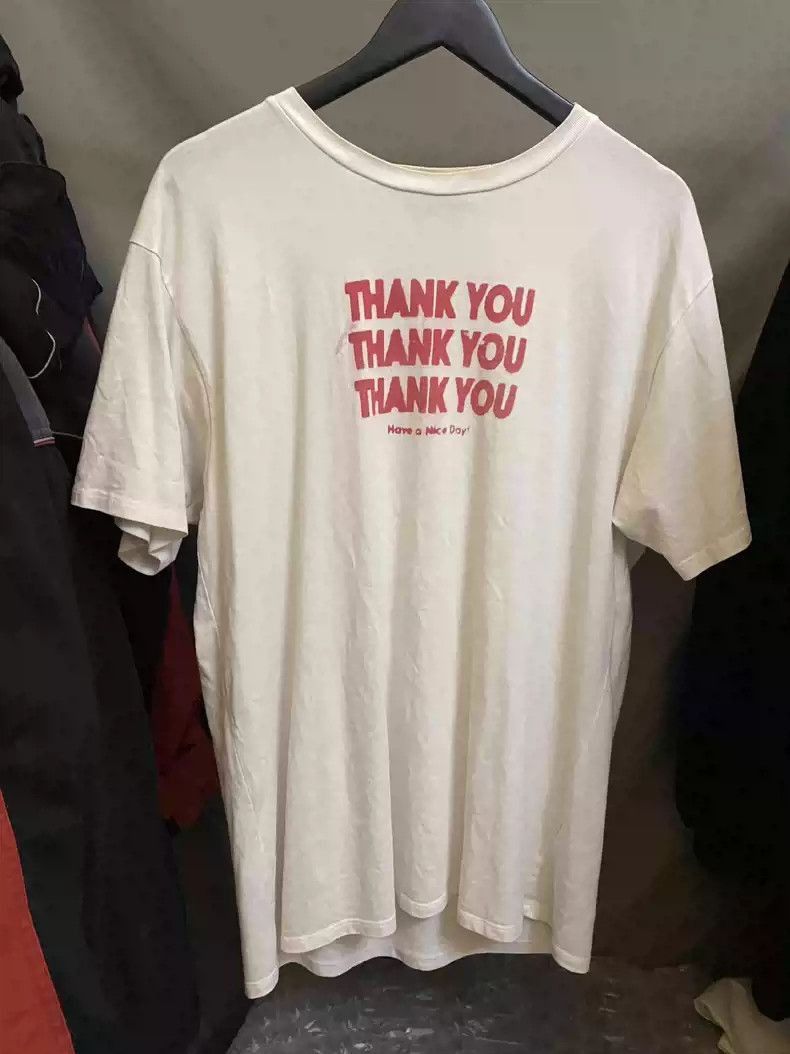Simons Raf Simons 17ss Thank You Slogan Short Sleeve 2505