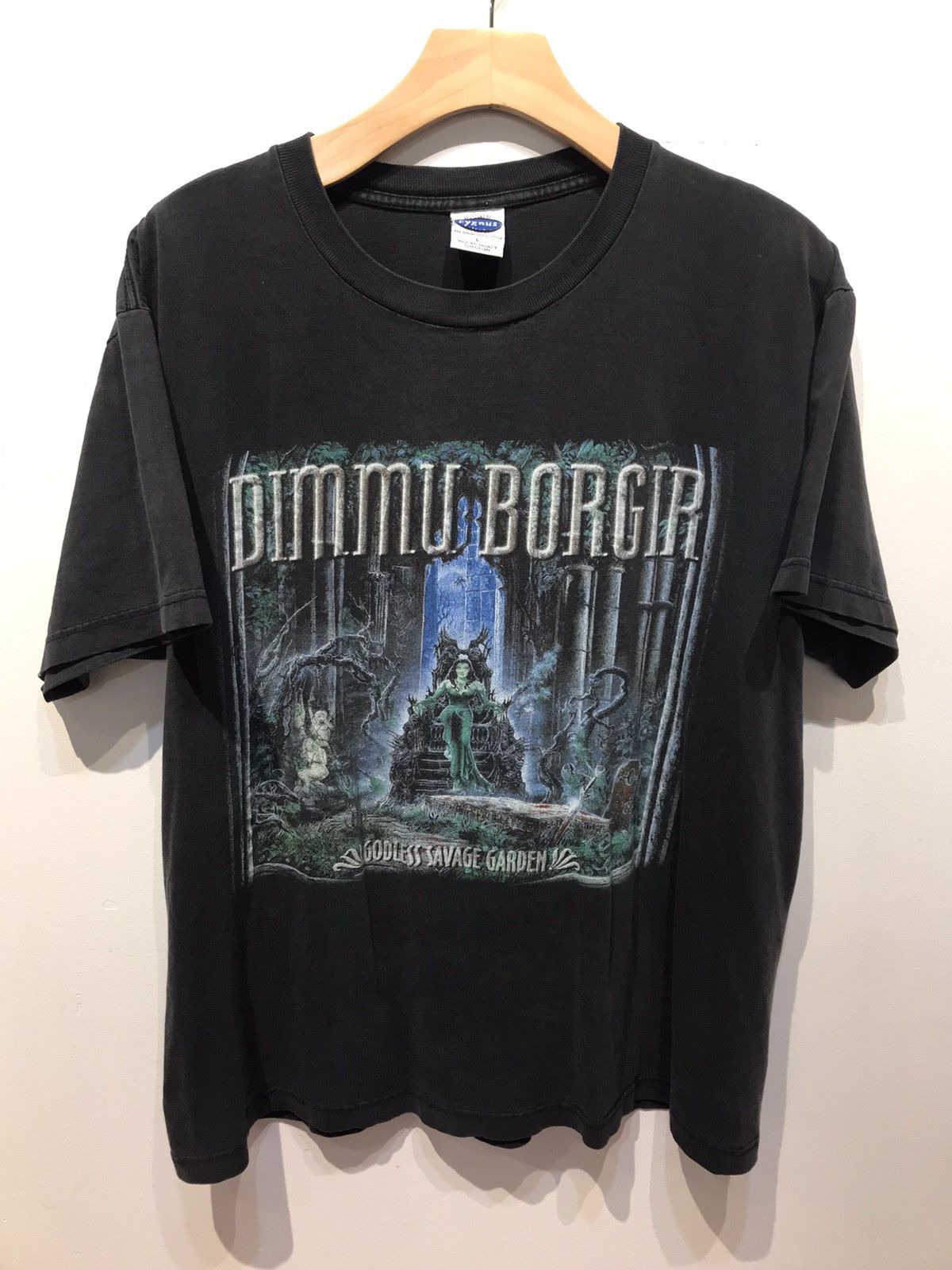 Band Tees 1999 Vintage Dimmu Borgir Godless Savage Garden Metal Band