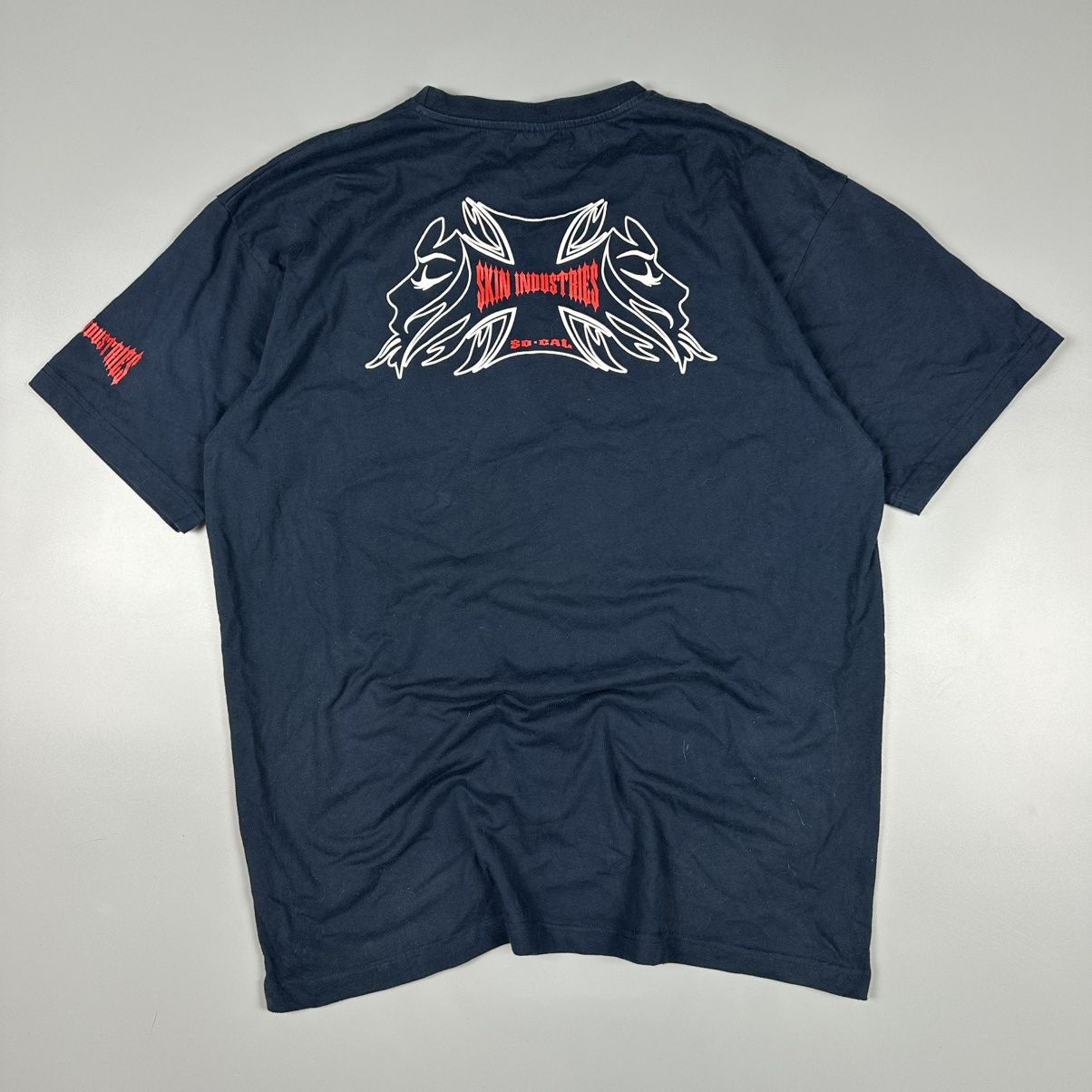 Vintage 90s Skin Industries Distressed T Shirt Hoodie, Sweatshirt | FlexRushtees.com