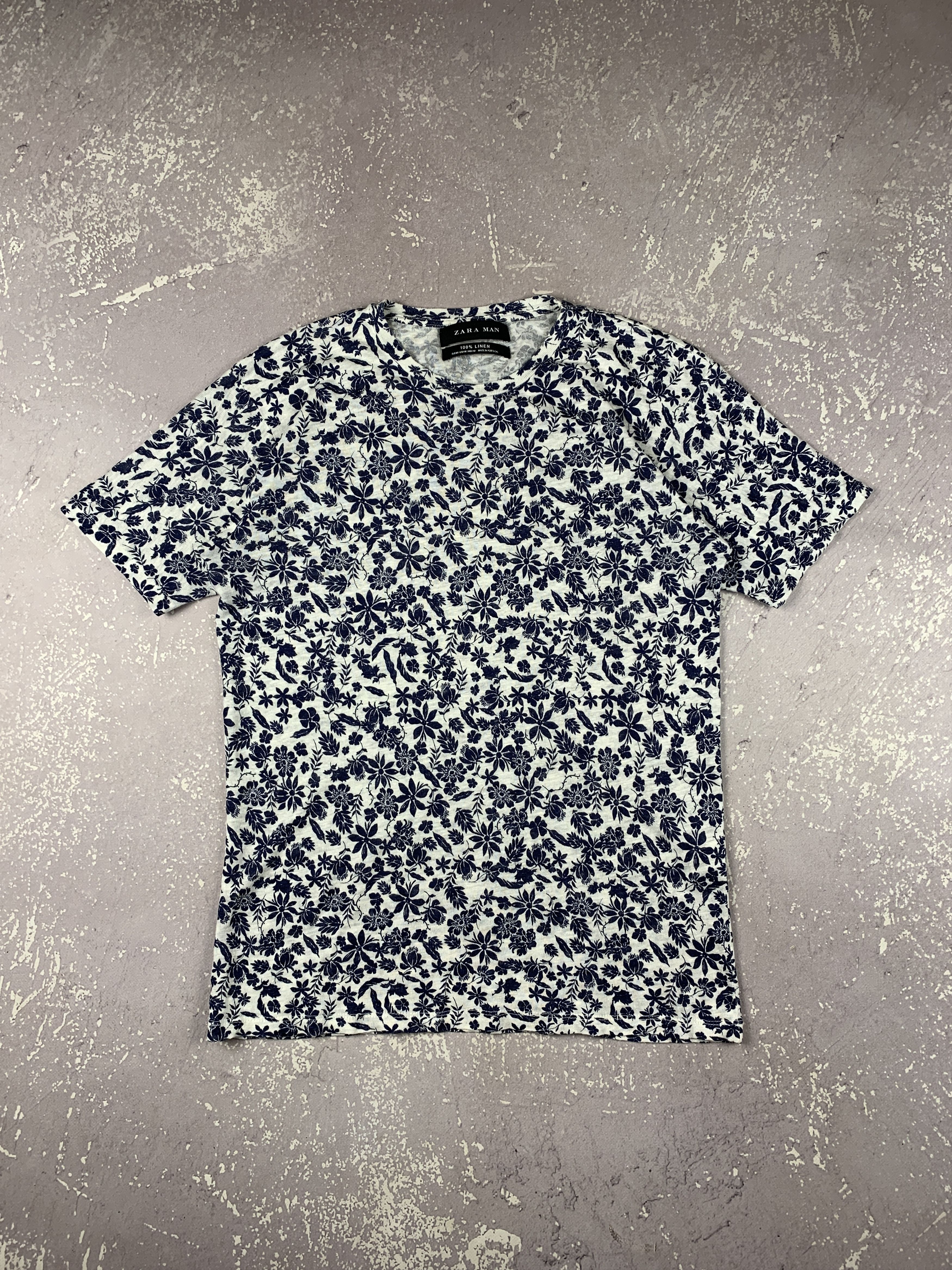 Other Zara Floral Linen Summer T Shirt
