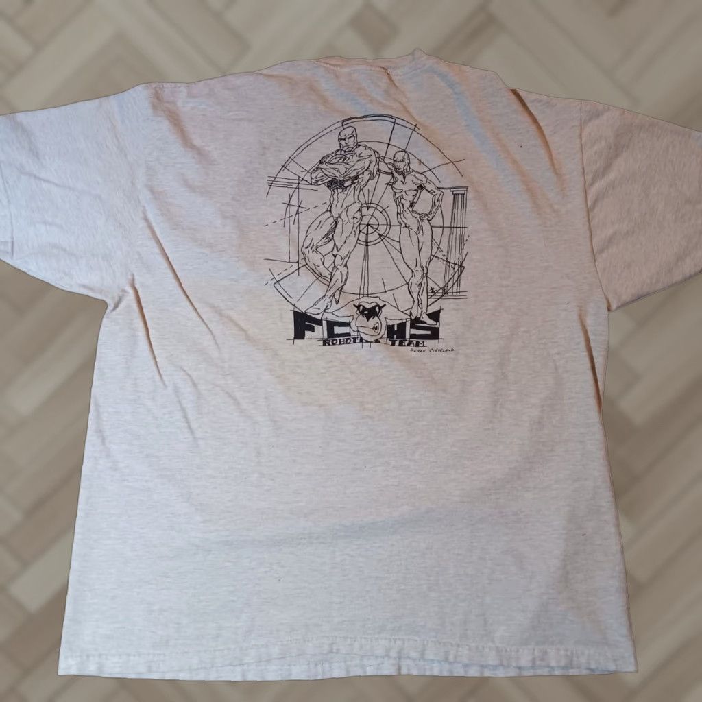 Vintage Hanes Beefy T T Shirt 2xl Men Gray Crew Neck 90s Abb Robotics Team Graphic Hanes Beefy Hoodie, Sweatshirt
