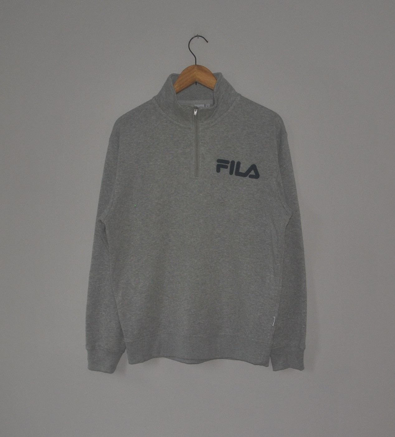 Vintage Fila Classic From 1990s Quater Zipper Sweatshirt Size M L