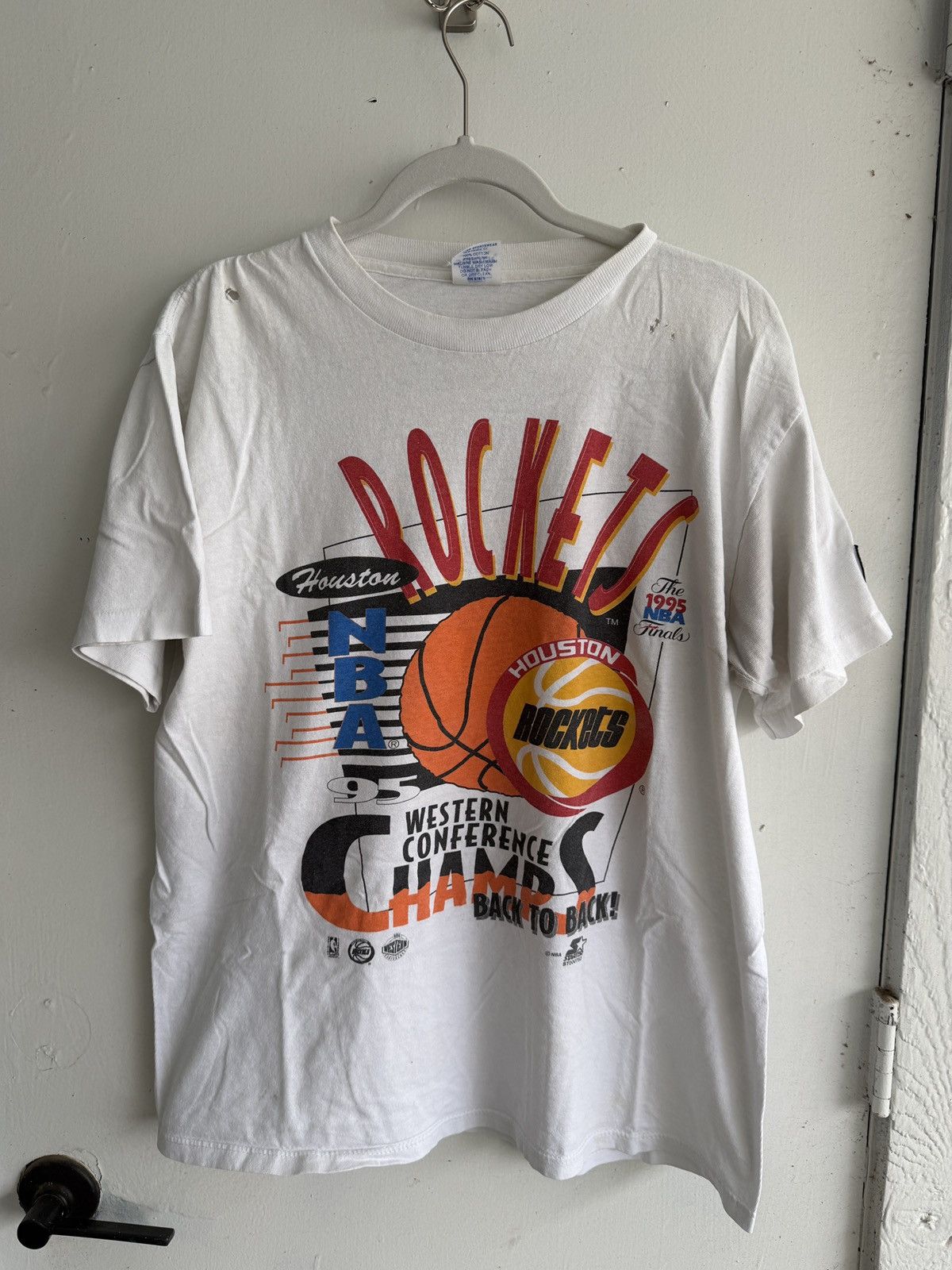 Starter Vintage 1995 Houston Rockets Finals Tee