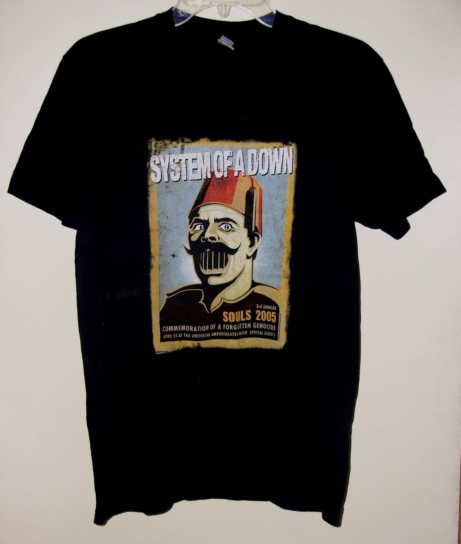 Band Tees System Of A Down Concert Shirt Souls 2005 L A Commemorative Hoodie, Sweatshirt | FlexRushtees.com