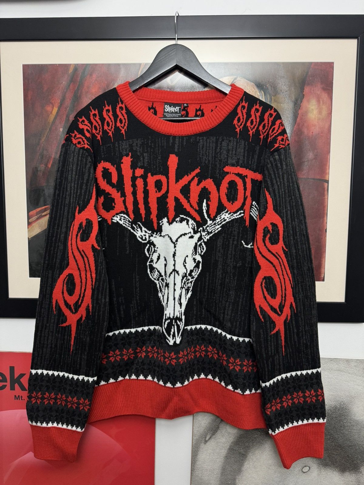Slipknot Knit Sweater Metal Band Avant Garde Christmas Rare