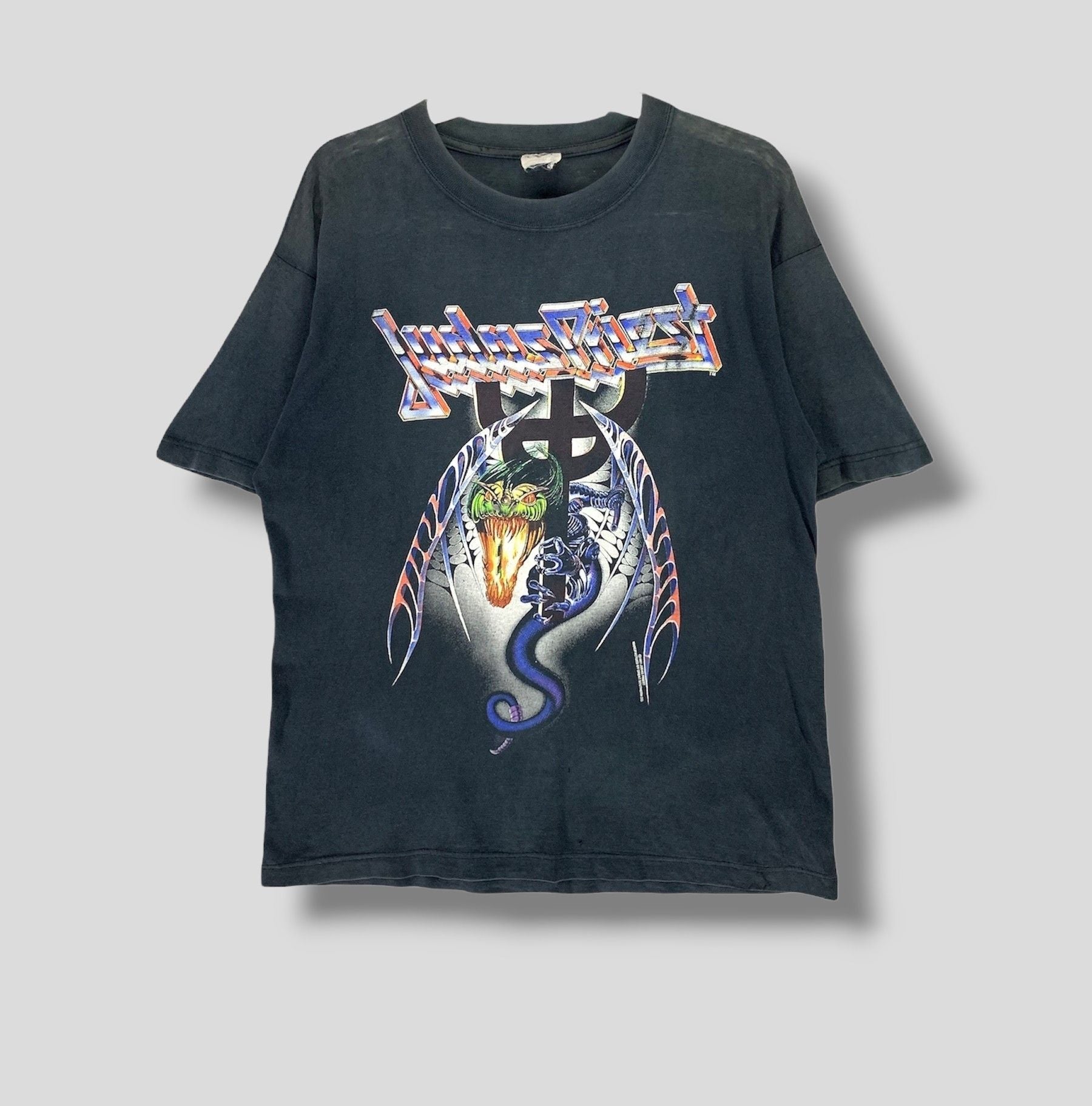Vintage 90s Judas Priest Painkiller Sunfaded Tshirt Hoodie, Sweatshirt | FlexRushtees.com