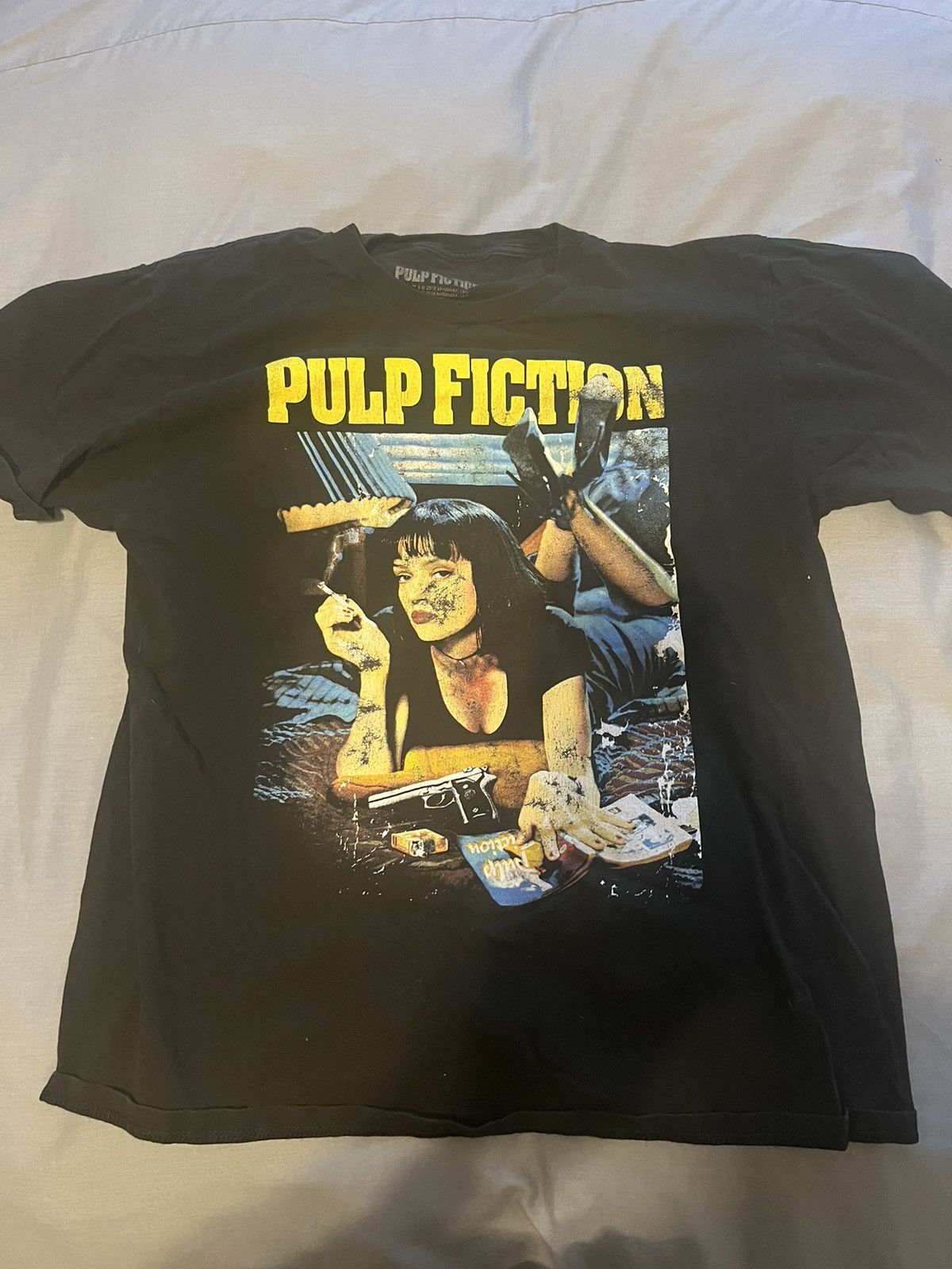Vintage Pulp Fiction Tee Black Hoodie, Sweatshirt | FlexRushtees.com