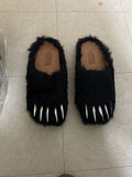 Studios Bravest Studios Black Fur Bear Clog
