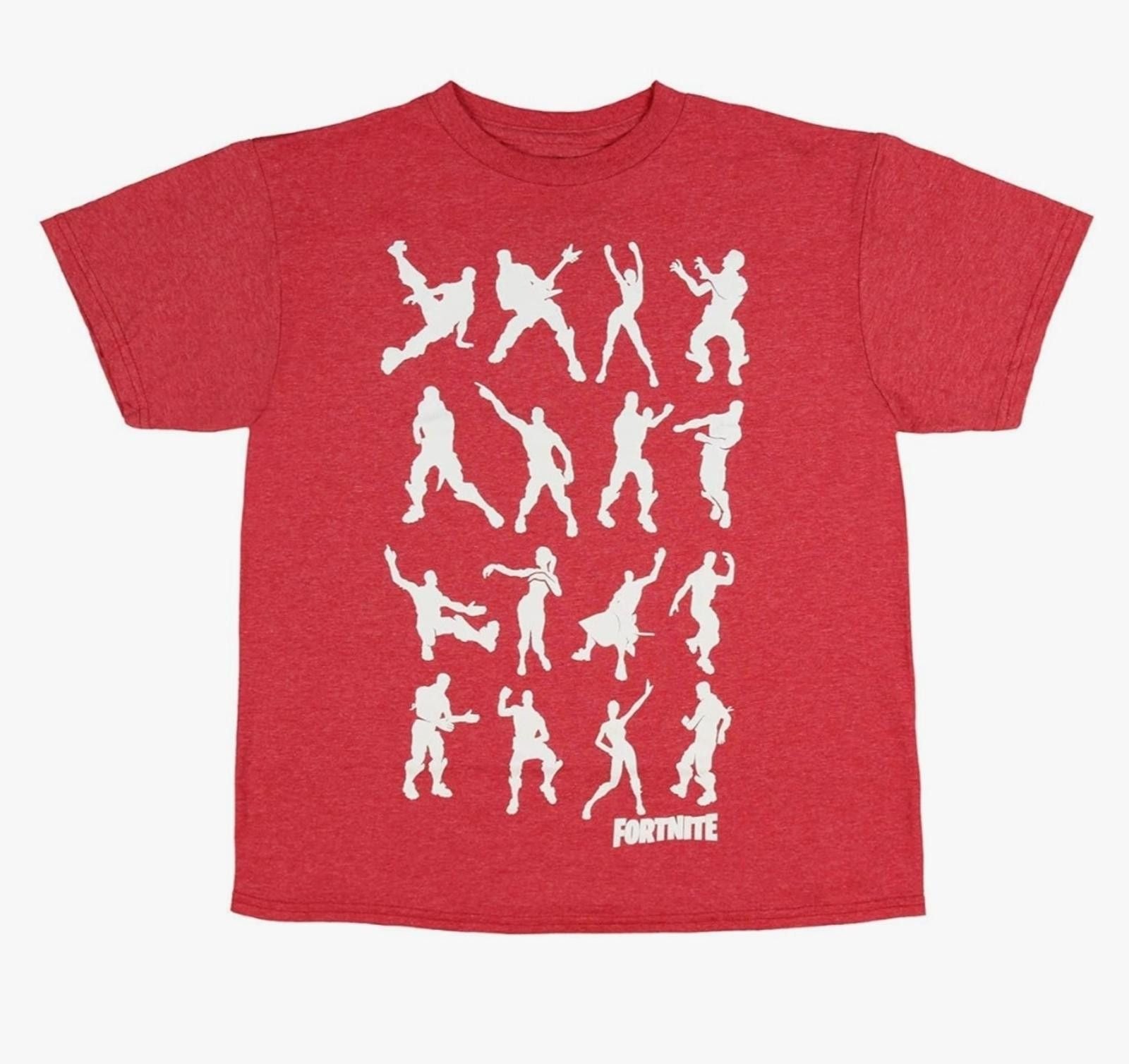 Designer Kids Fortnite Dance Silhouettes Red T Shirt Xs 4 5